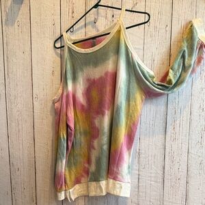 Multicolor Tie-Dye Women's Sweatshirt
